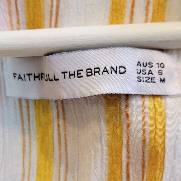 FAITHFULL THE BRAND Claudia Striped Midi Dress - Picture 3 of 5